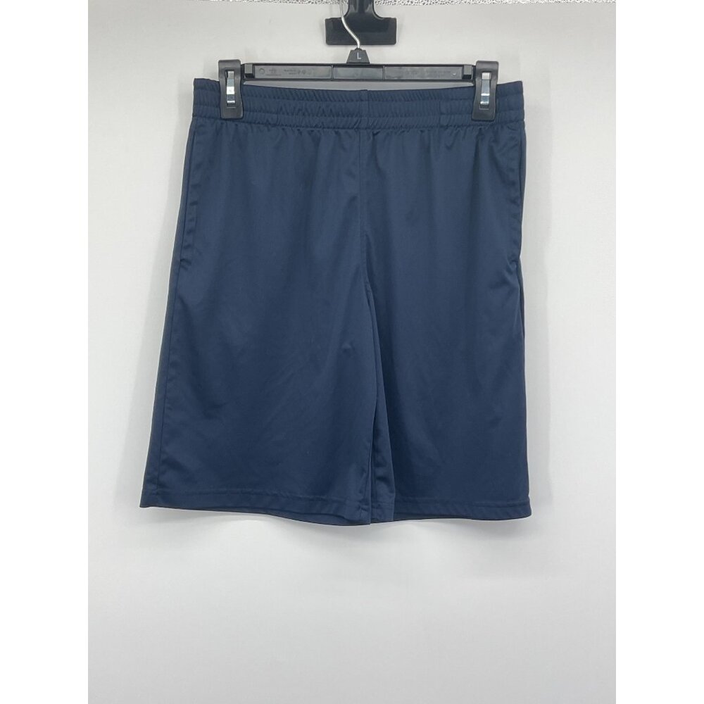 Boys Navy Blue Athletic Shorts XL 100% Polyester Elastic Waistband